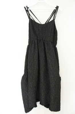 Preview of RIBBON JACQUARD SLIP OP　リボンジャカードスリップワンピース 1 クロ