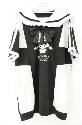 Preview of クロミ フリルセーラージャージチュニック  クロ×シロ