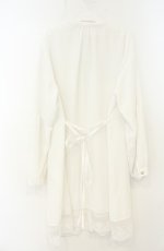 画像2: axes femme / 裾レース切替シャツチュニック M シロ O-26-08-25-2028-AX-TO-OW-OS (2)