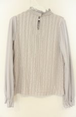 画像2: axes femme / 総レースプルオーバー M グレー O-26-08-25-2033-AX-TO-OW-OS (2)