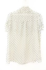 画像2: axes femme / シフォンドットブラウス M キナリ O-26-08-25-2040-AX-BL-OW-OS (2)