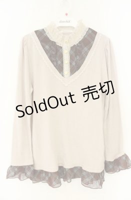 Preview of 柄ブロッキングプルオーバー M ベージュ