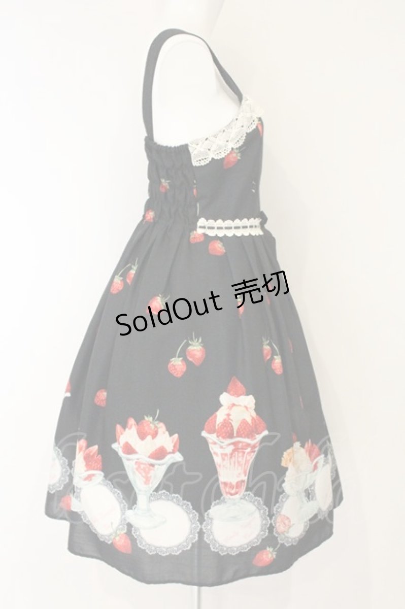 画像4: Emily Temple cute / Verry Berry Parfaitノースリーブワンピース  クロ O-26-08-25-079-ET-OP-OW-OS (4)