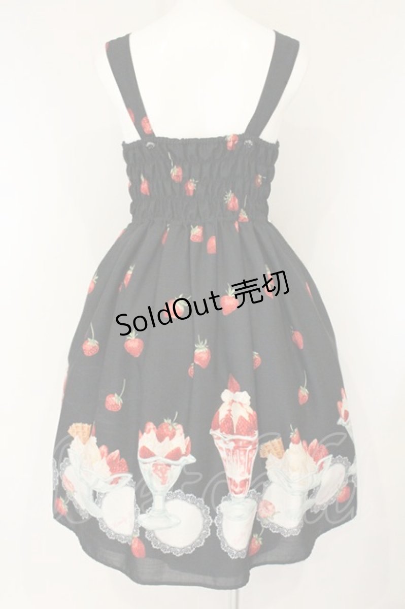 画像5: Emily Temple cute / Verry Berry Parfaitノースリーブワンピース  クロ O-26-08-25-079-ET-OP-OW-OS (5)
