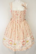 画像1: metamorphose / Happy Bellシャーリングジャンパースカート＆バレッタ  ピンク O-26-08-25-085-ME-OP-OW-OS (1)