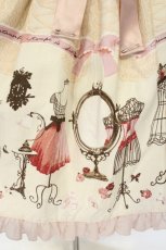 画像3: metamorphose / Lace up dollヨーク切替ジャンパースカート＆バレッタセット  ピンク O-26-08-25-086-ME-OP-OW-OS (3)