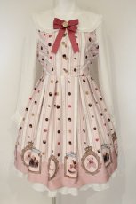 画像1: Amavel / Nounours Chocolatoryワンピース F ピンク O-26-08-25-087-CA-OP-OW-OS (1)