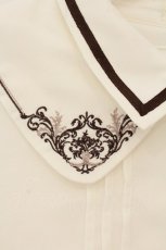 画像2: axes femme / レイヤードカラー刺繍ブラウス L シロ O-26-08-25-015-AX-BL-IG-OS (2)