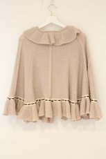 画像4: axes femme / ふわふわモヘアニットケープ F ピンク O-26-08-25-020-AX-TO-IG-OS (4)