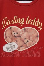 画像2: Candy Stripper / DARLING TEDDY スウェット 2 レッド O-26-08-25-023-PU-TO-IG-OS (2)