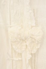 画像2: PINK HOUSE / リボンタックオーバーブラウス  オフ O-26-08-25-026-LO-BL-IG-OS (2)