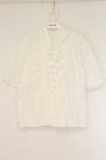 画像1: KETTY / フード半袖ブラウス  シロ O-26-08-25-027-LO-BL-IG-OS (1)