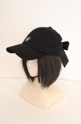 Preview of リボン付きロゴキャップ  クロ