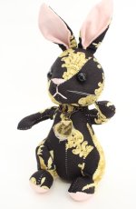 画像1: JESUS DIAMANTE / ディアマンテラパンちゃんストラップ  オーナメント黒 O-26-08-26-042-JE-ZA-OW-OS (1)