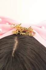 画像2: Angelic Pretty / Angelicプレートグログランリボンカチューシャ  ピンク O-26-08-26-050-AP-AC-OW-OS (2)