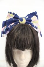 画像2: Angelic Pretty / SPACE TOYSカチューシャ  ネイビー O-26-08-26-051-AP-AC-OW-OS (2)