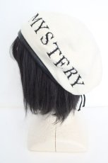 画像2: EATME / ロゴ刺繍ベレー  アイボリー O-26-08-26-1004-LO-AC-OW-OS (2)