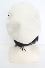 画像3: EATME / ロゴ刺繍ベレー  アイボリー O-26-08-26-1004-LO-AC-OW-OS (3)