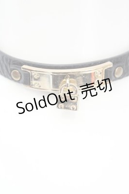 Preview of padlockフェイクレザーチョーカー  クロ