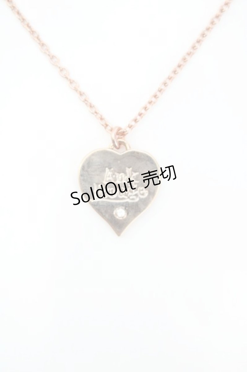 画像1: Ank Rouge / ロゴネックレス  ゴールド O-26-08-26-1020-CA-AC-OW-OS (1)