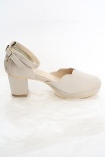 画像5: axes femme / 刺繍入りセパレートパンプス L ベージュ O-26-08-26-1026-AX-SH-OW-OS (5)