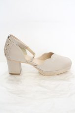画像7: axes femme / 刺繍入りセパレートパンプス L ベージュ O-26-08-26-1026-AX-SH-OW-OS (7)