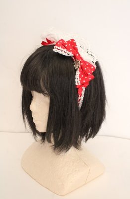 Preview of My Sweet Baby Cafe Dotカチューシャ  エンジ×オフシロ
