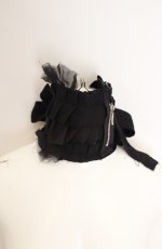 画像1: blablahospital / 継ぎ接ぎネックチョーカー  ブラック O-26-08-26-018-PU-AC-IG-OS (1)