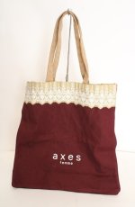 画像2: axes femme / ロゴトートバッグ  ワイン O-26-08-26-027-AX-BG-IG-OS (2)