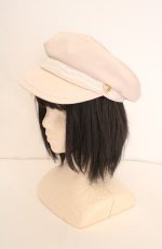 画像1: axes femme / 波型レースマリンキャスケット  ベージュ O-26-08-26-004-AX-AC-IG-OS (1)