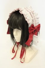画像1: metamorphose / ストロベリーガーデンフリルヘッドドレス  オフシロ O-26-08-27-001-ME-AC-YM-OS (1)