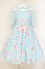 画像1: Angelic Pretty / Disney Crystal Dream Mermaid アリエル＆フランダーワンピース L サックス O-26-08-27-003-AP-OP-IG-OS (1)