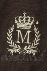 画像2: metamorphose / エンブレム刺繍カーディガン  ブラウン O-26-08-27-023-ME-TO-IG-OS (2)