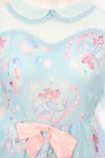 画像2: Angelic Pretty / Disney Crystal Dream Mermaid アリエル＆フランダーワンピース L サックス O-26-08-27-003-AP-OP-IG-OS (2)