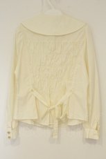 画像4: metamorphose / タイ付丸衿ブラウス【2017】  生成り O-26-08-27-026-ME-BL-IG-OS (4)