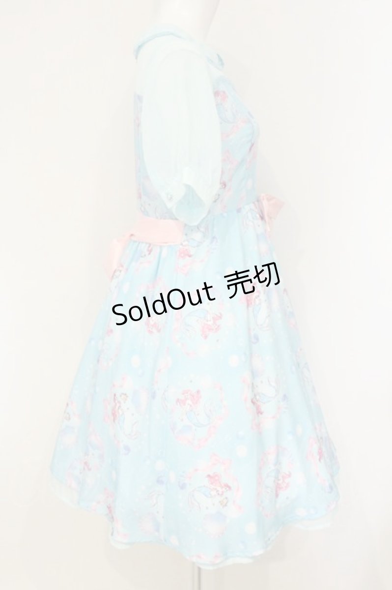 画像3: Angelic Pretty / Disney Crystal Dream Mermaid アリエル＆フランダーワンピース L サックス O-26-08-27-003-AP-OP-IG-OS (3)