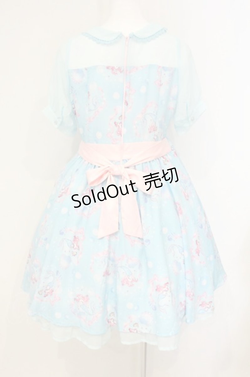 画像4: Angelic Pretty / Disney Crystal Dream Mermaid アリエル＆フランダーワンピース L サックス O-26-08-27-003-AP-OP-IG-OS (4)