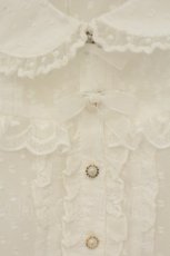 画像2: To Alice / ドットシフォンブラウス  シロ O-26-08-27-035-LO-BL-IG-OS (2)