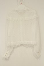画像4: To Alice / ドットシフォンブラウス  シロ O-26-08-27-035-LO-BL-IG-OS (4)