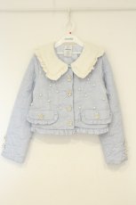 画像1: Ank Rouge / ヴィンテージおリボンキルティングアウター  サックス O-26-08-27-039-CA-JA-IG-OS (1)