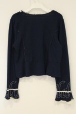 画像3: axes femme / マリンボタンカットカーディガン  ネイビー O-26-08-27-042-AX-TO-IG-OS (3)
