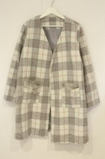 画像1: axes femme / ビジュー付きコーディガン M シロ×グレー O-26-08-27-051-AX-CO-IG-OS (1)