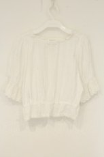 画像3: axes femme POETIQUE / コットンドロストフリルブラウス  シロ O-26-08-27-054-AX-BL-IG-OS (3)