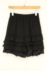 画像1: axes femme POETIQUE / レースフリルペチパンツ M クロ O-26-08-27-060-AX-PA-IG-OS (1)