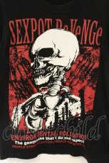 画像2: SEX POT ReVeNGe / スカルプリントTシャツ S ブラック O-26-08-27-065-SP-TS-IG-OS (2)