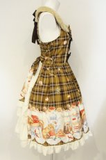 画像4: metamorphose / もりのパティシエ ファー襟ジャンパースカート 1 マスタード系 O-26-08-27-006-ME-OP-OW-OS (4)