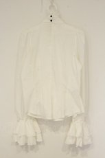 画像5: MARBLE / ロングタックドレープ十字架タイ付きブラウス  ホワイト O-26-08-27-076-GO-BL-IG-OS (5)