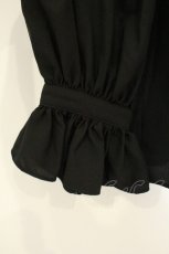 画像4: Na+H / ベルベットリボン付ブラウス hm  ブラック O-26-08-27-077-PU-BL-IG-OS (4)