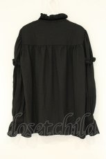 画像5: Na+H / ベルベットリボン付ブラウス hm  ブラック O-26-08-27-077-PU-BL-IG-OS (5)