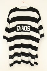 画像4: HELL CAT PUNKS / パッチワークボーダービッグTシャツ  ホワイト×ブラック O-26-08-27-078-PU-TO-IG-OS (4)